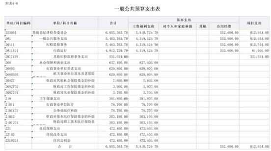 2024年縣紀(jì)委監(jiān)委部門預(yù)算公開報表_6一般預(yù)算支出